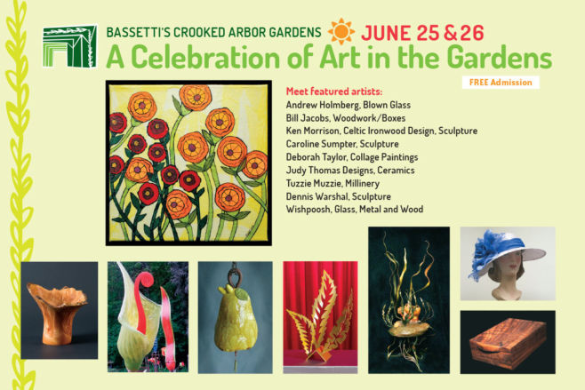 A Celebration of Art in the Gardens postcard front